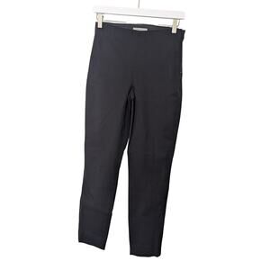 Everlane High Rise Cotton Flat Front Skinny Work Pants Womens Size 2 Black